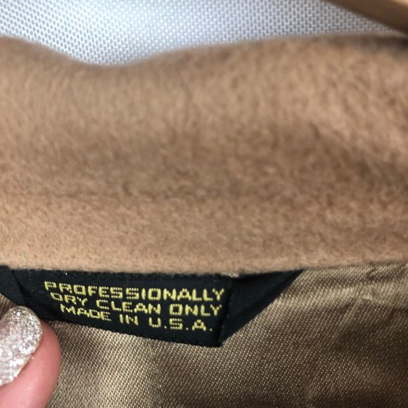 Vintage Loro Piana Italy 100% Cashmere Long Coat Tan - Picture 10 of 12